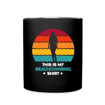 Peignage de plage - Mug uni - noir - Devant
