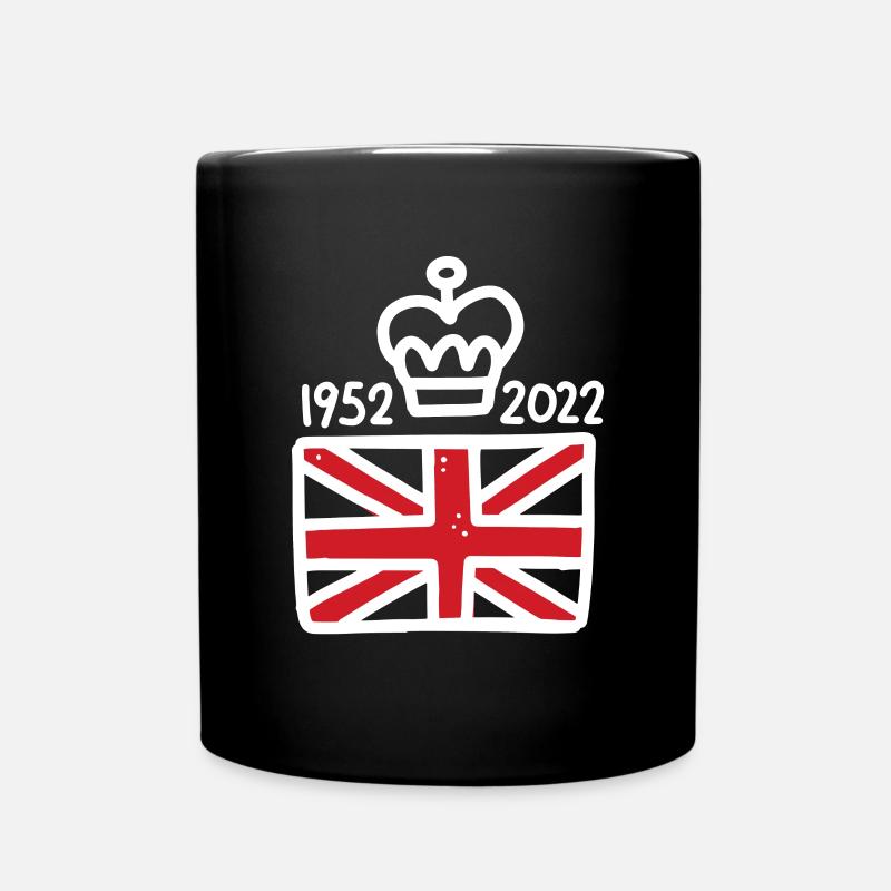 Königin Elisabeth 2 - Tasse einfarbig - Schwarz