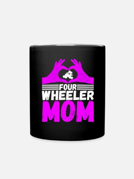 Quad Bike Quadfahrer - Tasse einfarbig - Schwarz