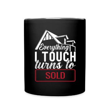 Real estate broker Markler Real Estate - Full Colour Mug - black - Front