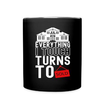 Marqueur immobilier Markler Immobilien - Mug uni - noir - Devant