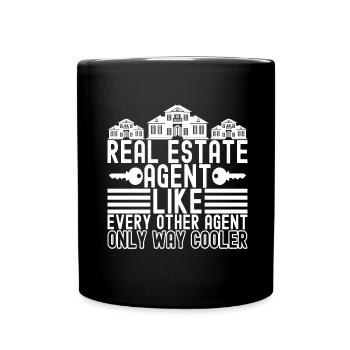 Marqueur immobilier Markler Immobilien - Mug uni - noir - Devant