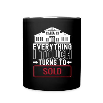 Marqueur immobilier Markler Immobilien - Mug uni - noir - Devant