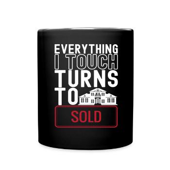 Marqueur immobilier Markler Immobilien - Mug uni - noir - Devant