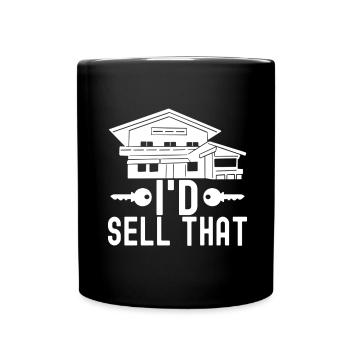 Marqueur immobilier Markler Immobilien - Mug uni - noir - Devant