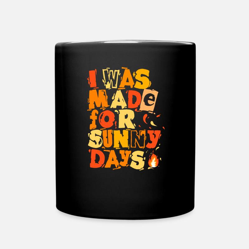 Sunshine and sun child - Full Colour Mug - black