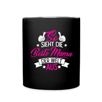 Mama - Tasse einfarbig - Schwarz - Vorne