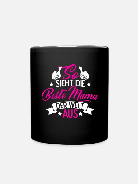 Mama - Tasse einfarbig - Schwarz