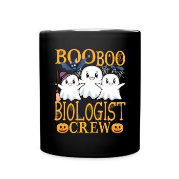 Biologe uu Lustiger Biologe - Tasse einfarbig - Schwarz - Vorne