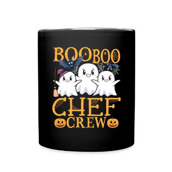 Koch uu Lustiger Koch Chefkoch - Tasse einfarbig - Schwarz - Vorne