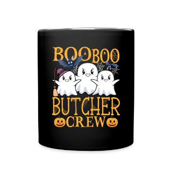 Butcher Butcher Butcher's Shop Saying - Full Colour Mug - black - Front