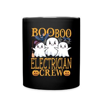 Elektriker uu Lustiger Elektriker - Tasse einfarbig - Schwarz - Vorne
