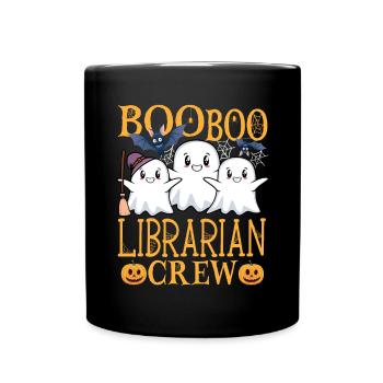 Bibliothekar Uu Lustiger Bibliothekar - Tasse einfarbig - Schwarz - Vorne