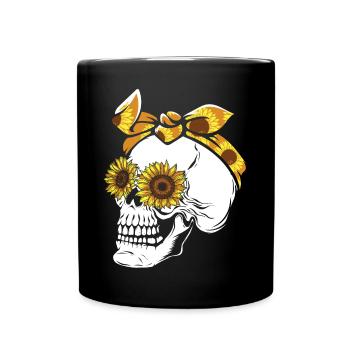 Halloween Skeleton Pumpkin - Full Colour Mug - black - Front