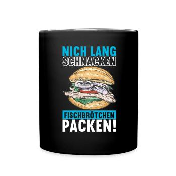 Ostsee Heimat Norddeutschland - Tasse einfarbig - Schwarz - Vorne