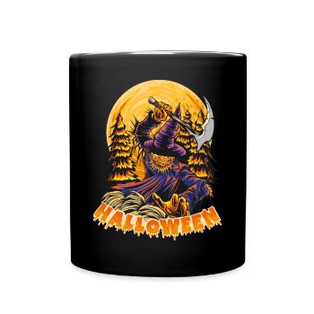Halloween Pumpkin Horror - Full Colour Mug - black - Front