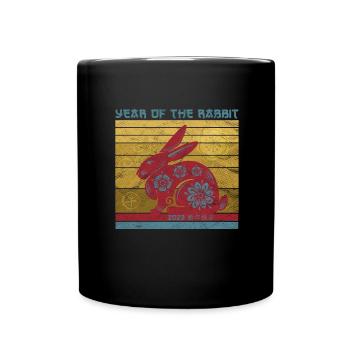 Silvester Party Happy New Year 2023 - Tasse einfarbig - Schwarz - Vorne