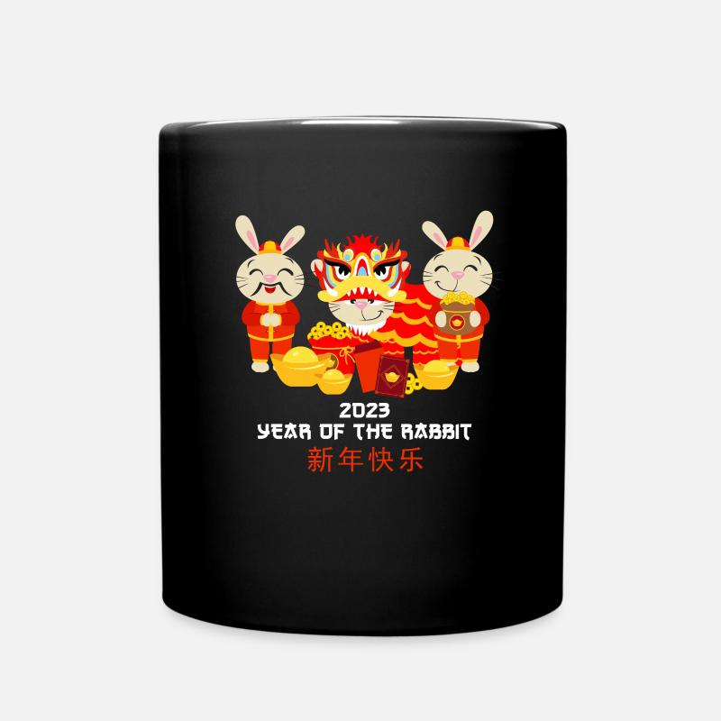 Silvester Party Happy New Year 2023 - Tasse einfarbig - Schwarz