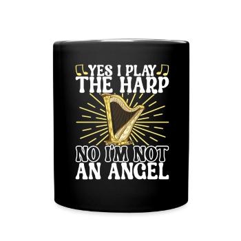 Harp Harp Player - Full Colour Mug - black - Front