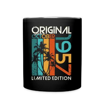 Octobre 1957 Cadeau d’anniversaire de naissance - Mug uni - noir - Devant