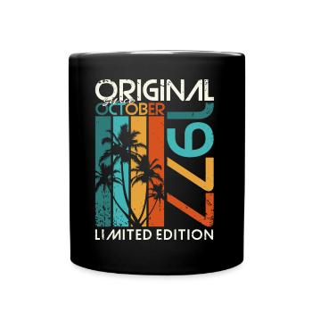 Octobre 1977 Cadeau d’anniversaire de naissance - Mug uni - noir - Devant