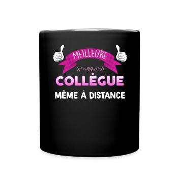 Meilleure collegue meme a distance Cadeau Femme - Mug uni - noir - Devant