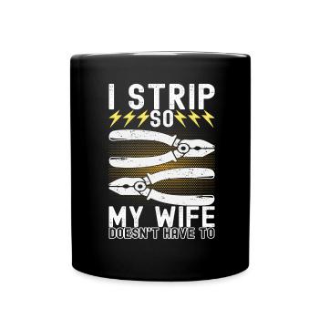 Électricien Électronicien Technicien en Electronique - Mug uni - noir - Devant