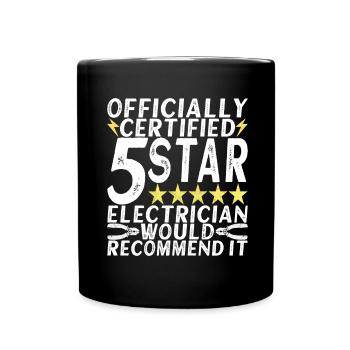 Électricien Électronicien Technicien en Electronique - Mug uni - noir - Devant
