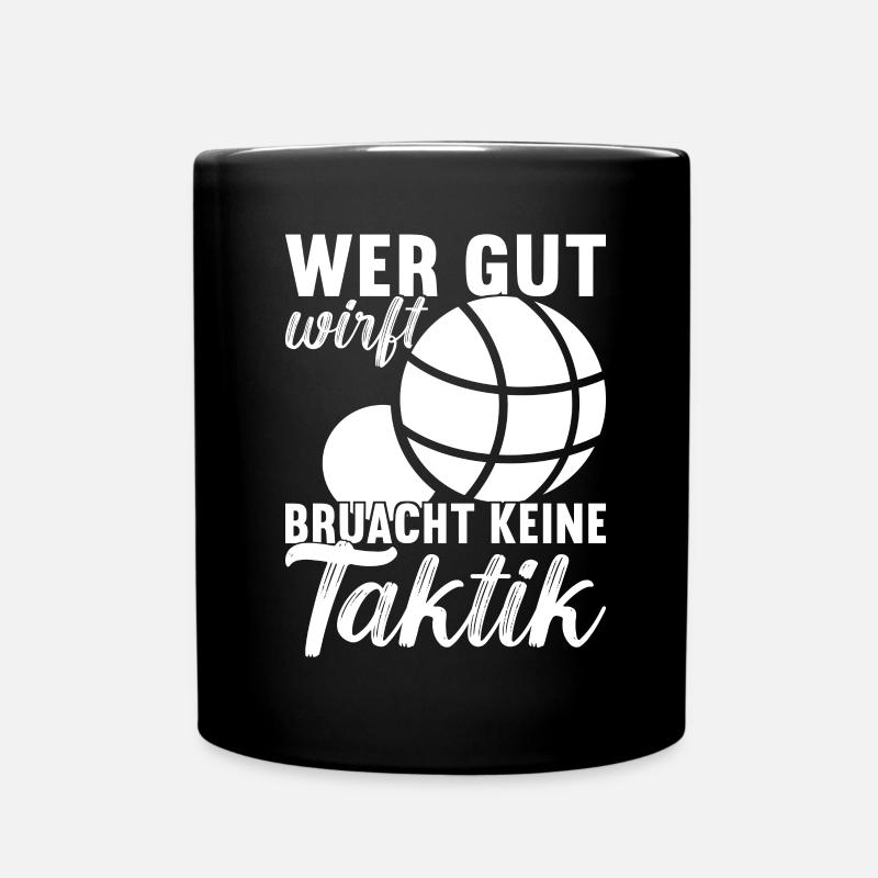 Boule Boulespieler - Tasse einfarbig - Schwarz