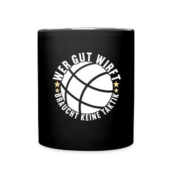 Boule Boulespieler - Tasse einfarbig - Schwarz - Vorne