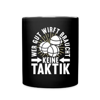 Boule Boulespieler - Tasse einfarbig - Schwarz - Vorne
