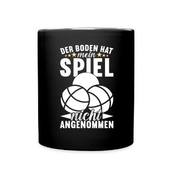 Boule Boulespieler - Tasse einfarbig - Schwarz - Vorne