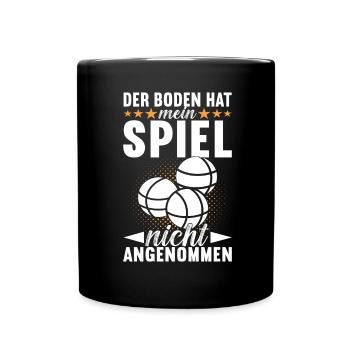 Boule Boulespieler - Tasse einfarbig - Schwarz - Vorne