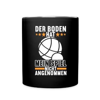 Boule Boulespieler - Tasse einfarbig - Schwarz - Vorne