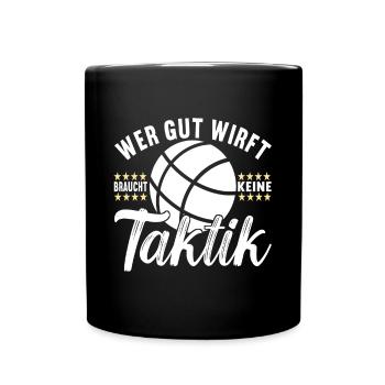 Boule Boulespieler - Tasse einfarbig - Schwarz - Vorne