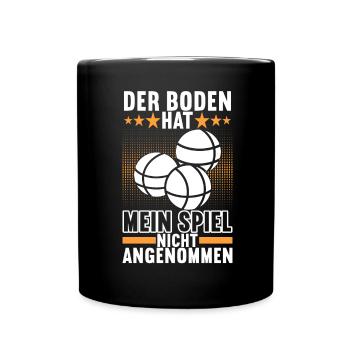 Boule Boulespieler - Tasse einfarbig - Schwarz - Vorne