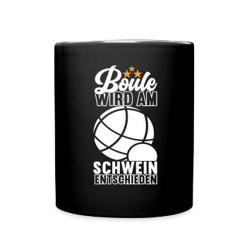 Boule Boulespieler - Tasse einfarbig - Schwarz - Vorne