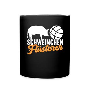 Boule Boulespieler - Tasse einfarbig - Schwarz - Vorne