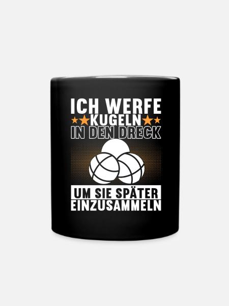 Boule Boulespieler - Tasse einfarbig - Schwarz