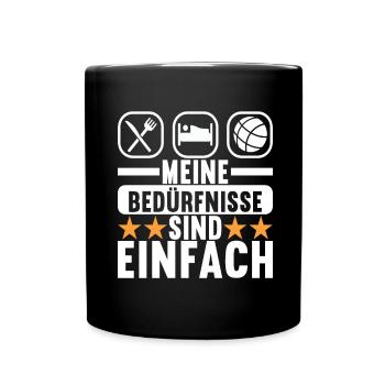 Boule Boulespieler - Tasse einfarbig - Schwarz - Vorne