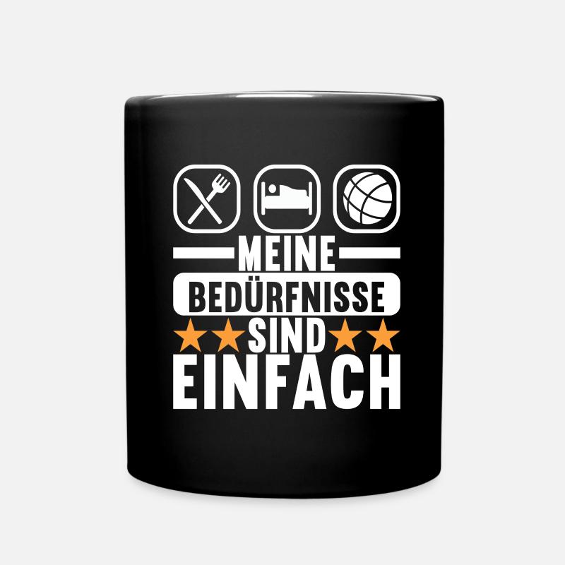 Boule Boulespieler - Tasse einfarbig - Schwarz