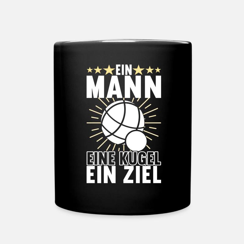 Boule Boulespieler - Tasse einfarbig - Schwarz