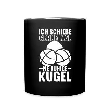 Boule Boulespieler - Tasse einfarbig - Schwarz - Vorne