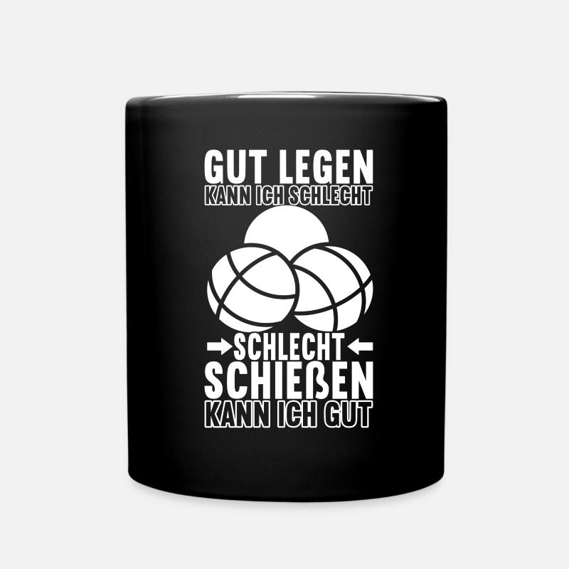 Boule Boulespieler - Tasse einfarbig - Schwarz