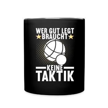 Boule Boulespieler - Tasse einfarbig - Schwarz - Vorne