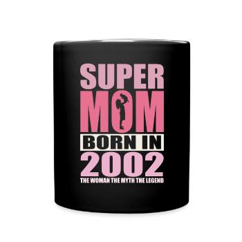Anniversaire de maman 2002 | Super Maman - Mug uni - noir - Devant