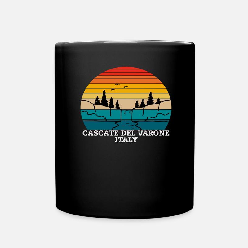 Cascate del Varone Italy - Tasse einfarbig - Schwarz
