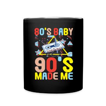 90s 90s 90s Party - Full Colour Mug - black - Front