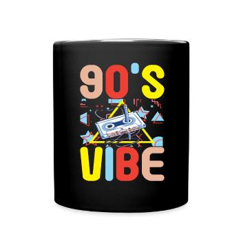 90s 90s 90s Party - Full Colour Mug - black - Front