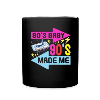 90s 90s 90s Party - Full Colour Mug - black - Front